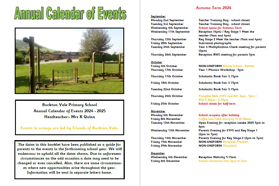 annual calendar of events 24-25 - 1